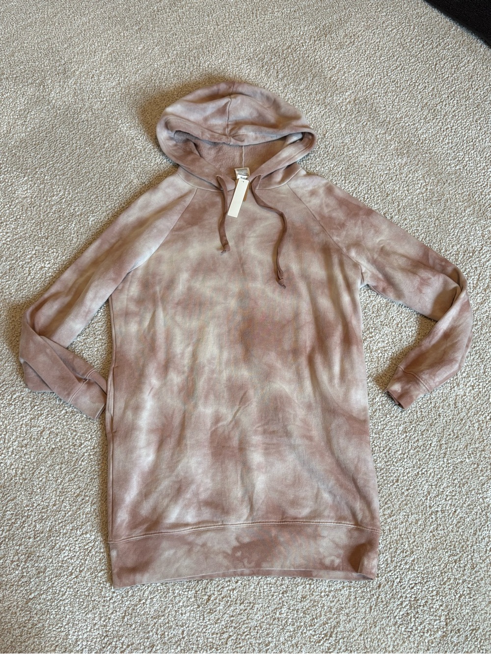 PINK Victoria’s Secret tie-Dye Hoodie Dress - Dusty Rose